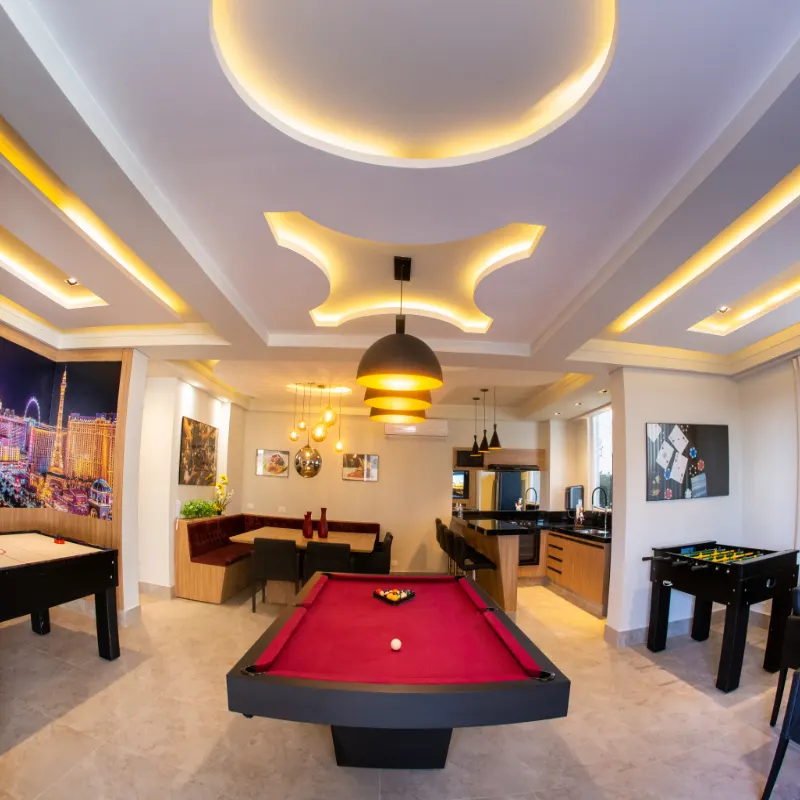 Sala de jogos do Bella Itália