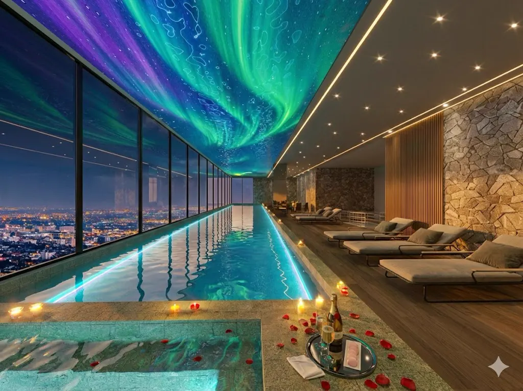 Piscina Aurora Boreal do Independence Tower