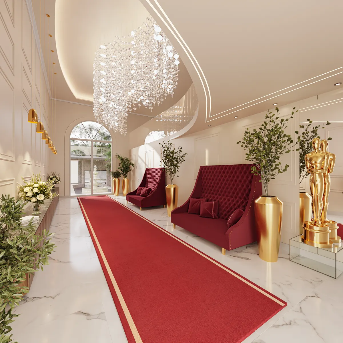 Hall de entrada do Luxor Resort Residence