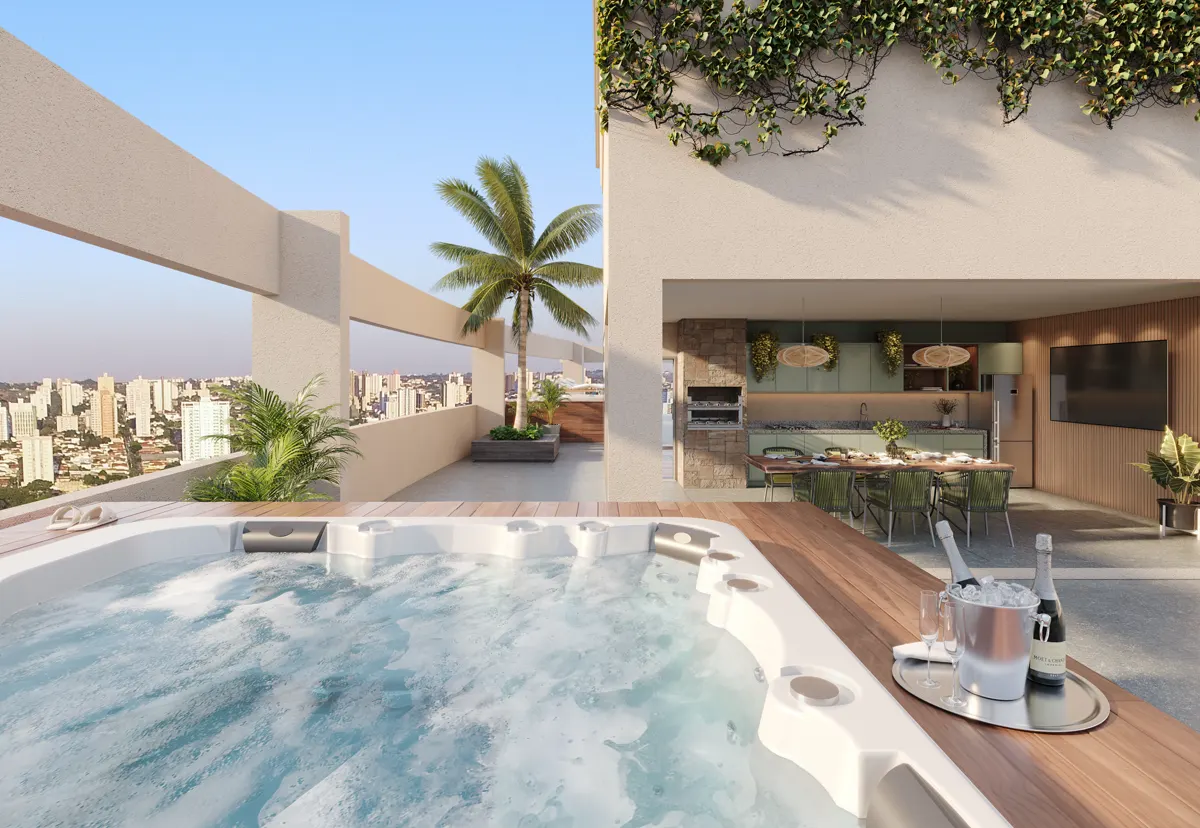 Hidromassagem do Luxor Resort Residence