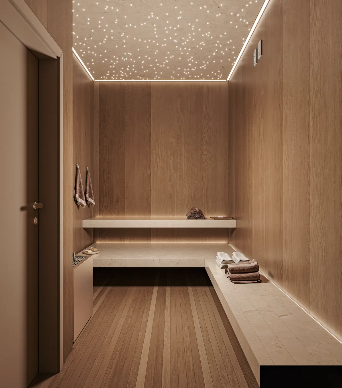 Sauna do Luxor Resort Residence