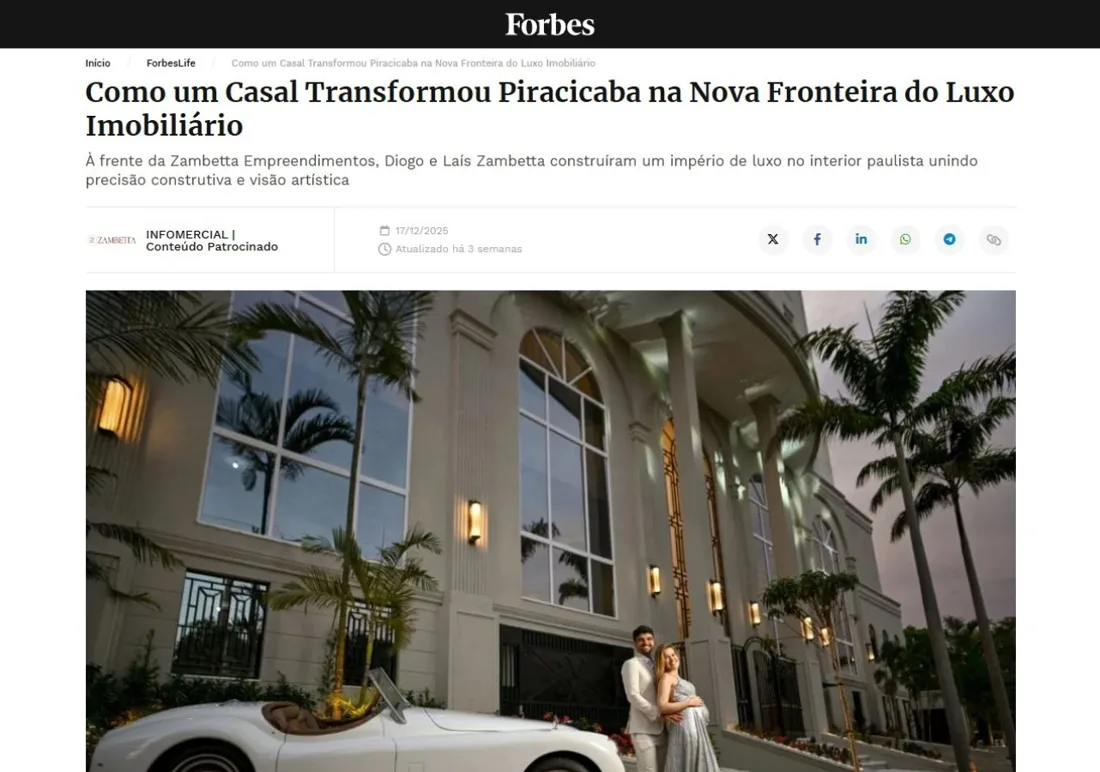 Matéria da Forbes sobre a Zambetta