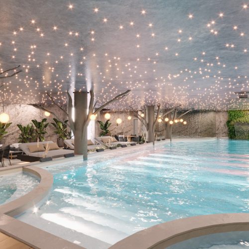Piscina cinema aquecida