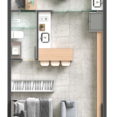 Studio 38 m²